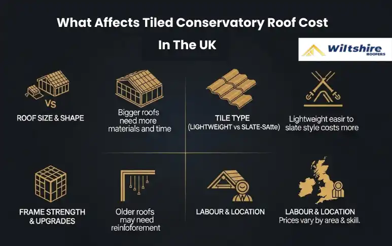 What affects tiled conservatory roof cost in the uk