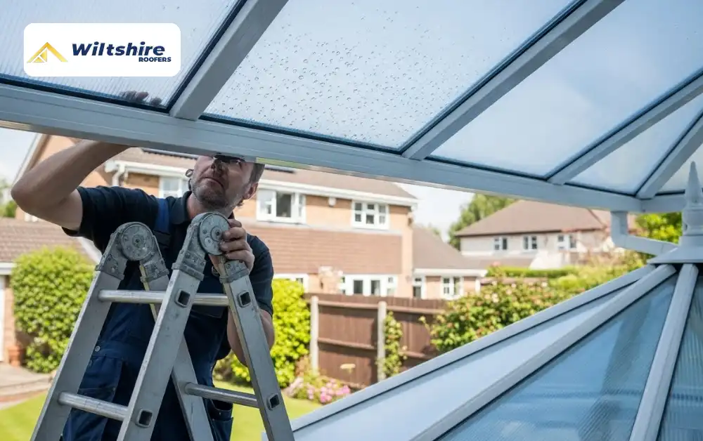 Locating leaking conservatory roof panel to fix leaking roof efficiently
